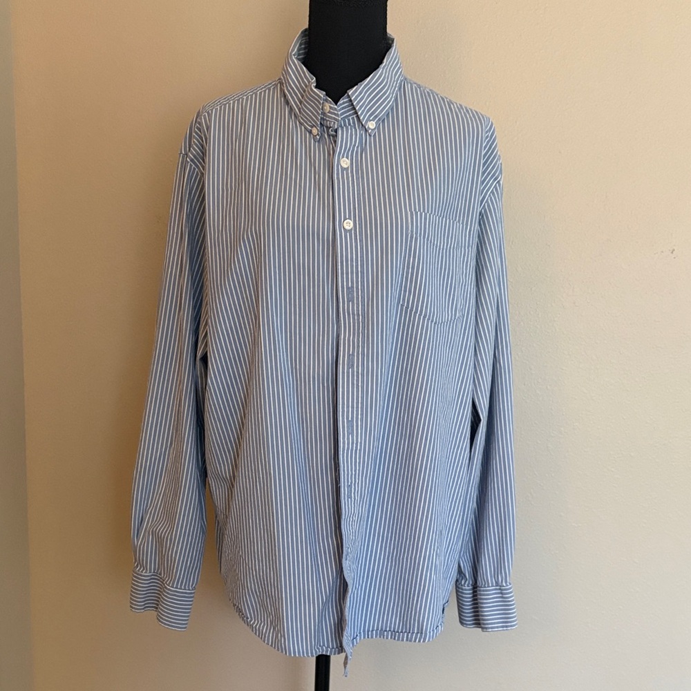 Croft & Barrow Light Blue Striped Shirt